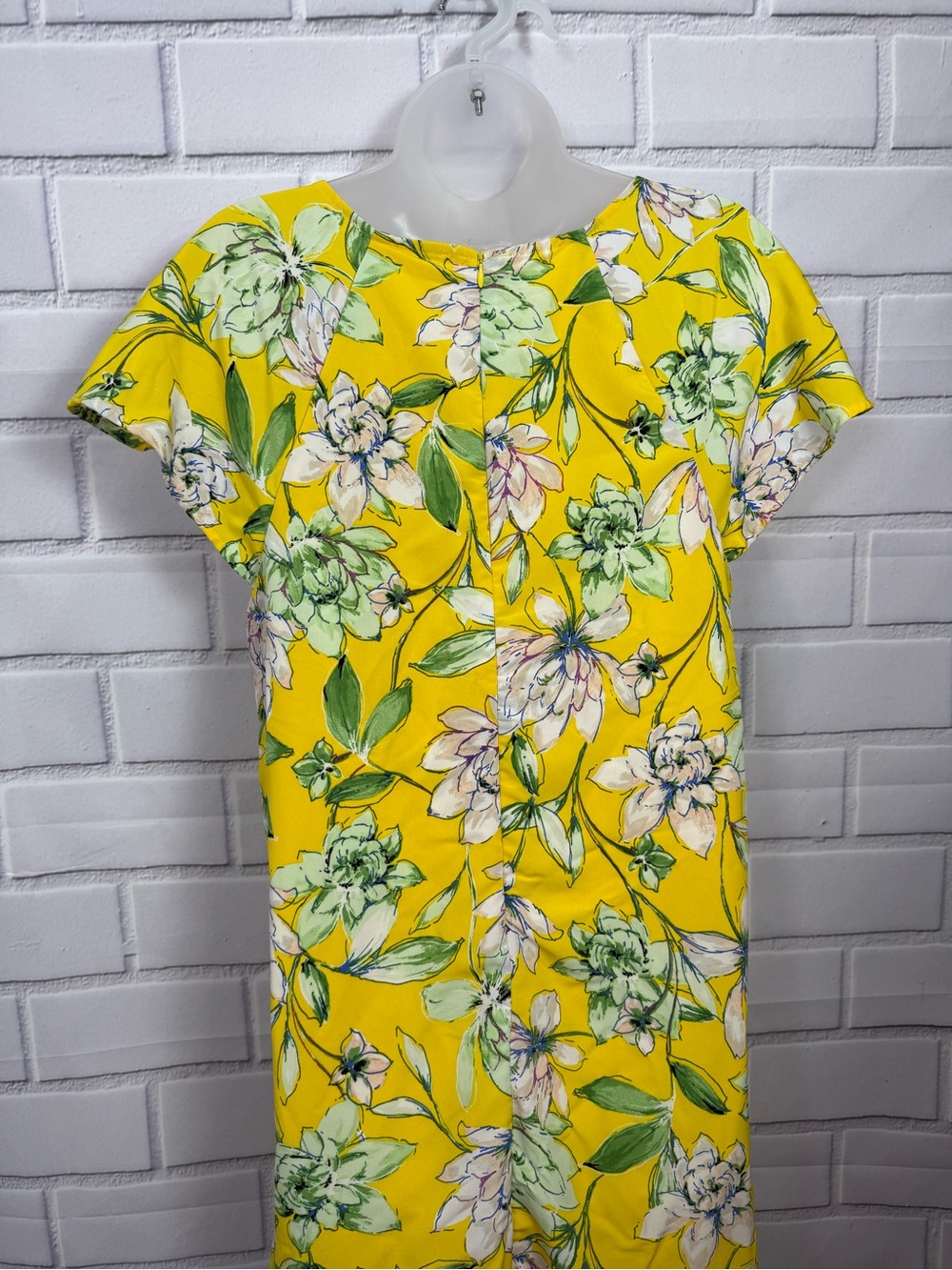 Signature Collection Yellow Floral Ruffle-Hem Mini Dress - Picture 7 of 11